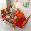 Festive Waterproof Tablecloth with Santa Claus Design
