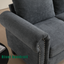 Convertible Sectional Sofa with Storage,L-shaped sofa Modern Linen Fabric Sectional Couches for Living Room,Gray - Korvel