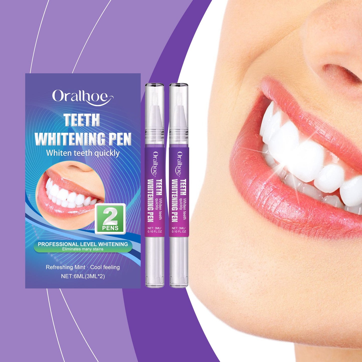 Tooth Care Gel Pen Gentle Teeth Cleaning Natural Shine Fresh Care Beauty Pen - Korvel