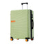 Contrast Color Hardshell Luggage 24inch Expandable Spinner Suitcase with TSA Lock Lightweight Green + ABS - Korvel