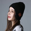 Wireless 5.0 Bluetooth Headset Cap Outdoor Warm Music Wrap Ear Cap - Korvel
