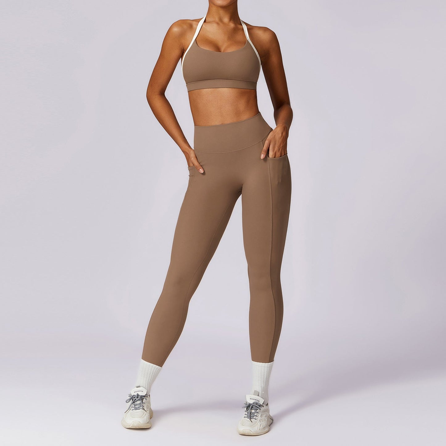 Ensemble de Yoga à Dos Coloré pour Femmes