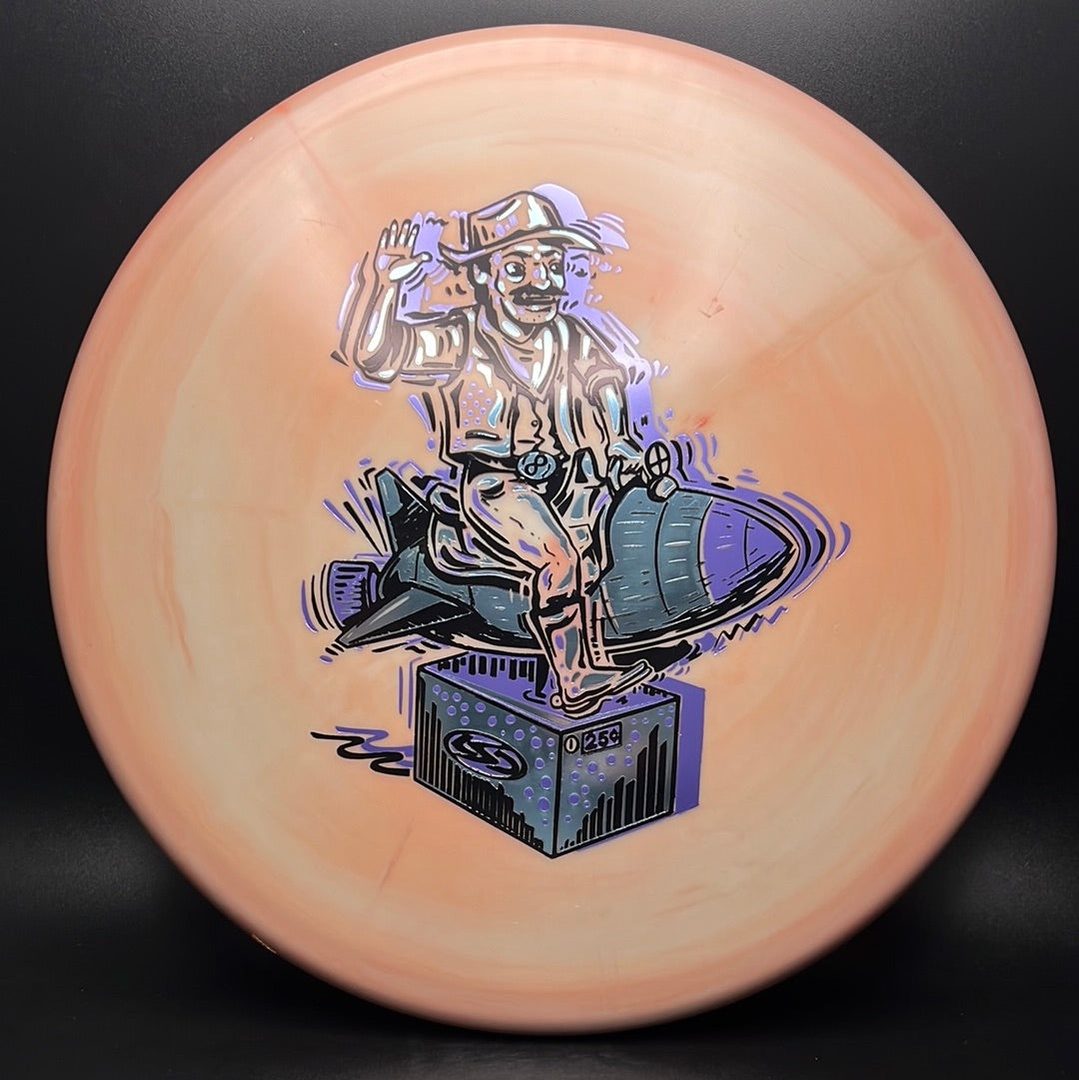 Alpha Harpoon - "Ride Em Rocket Cowboy" Disco de Golf Triple Foil