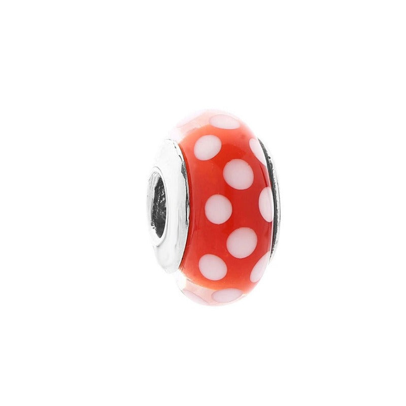Platinum Di Love Rainbow Glass Beads for DIY Projects