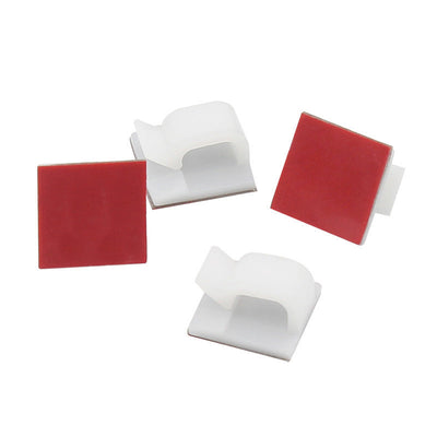 Wire fixing clip adhesive R-type wiring buckle for cable storage without punching holes bundle wire compression clip - Korvel