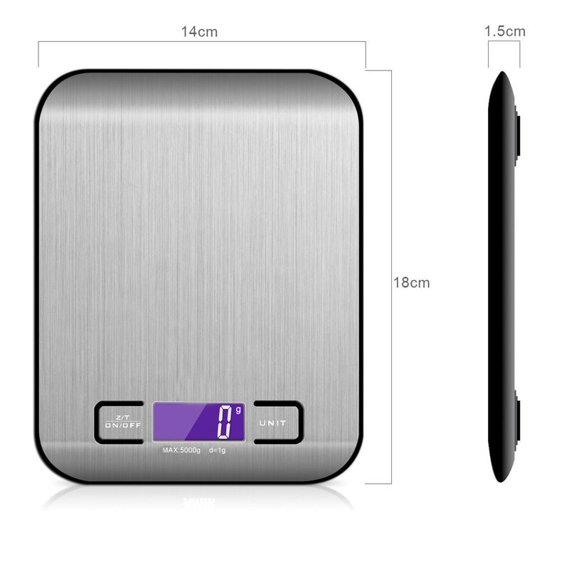 Premium Electric Kitchen Scale in Silver