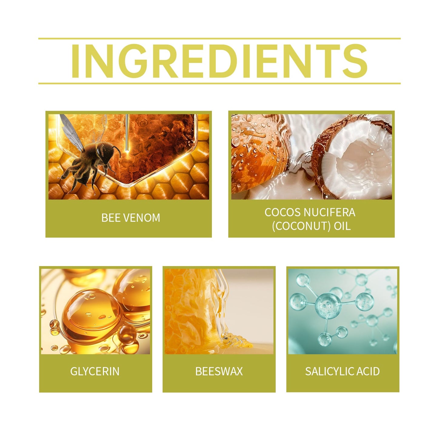 Crème anti-acné au venin d'abeille pour une peau équilibrée
