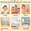 Kids Table and 2 Chairs Set - Wooden Activity Play Set
