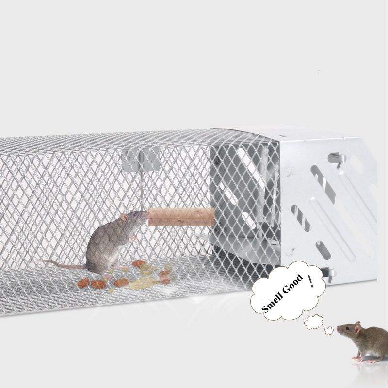 Humane Rat Trap, Chipmunk Rodent Trap That Work for Indoor and Outdoor Small Animal - Mouse Voles Hamsters Live Cage - Korvel