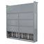 Full Size Murphy Bed Wall Bed with Top Cabinets,Gray - Korvel