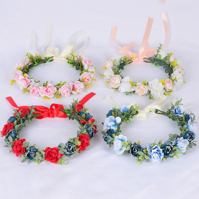 Handmade Flower Garland Bridal Headpiece