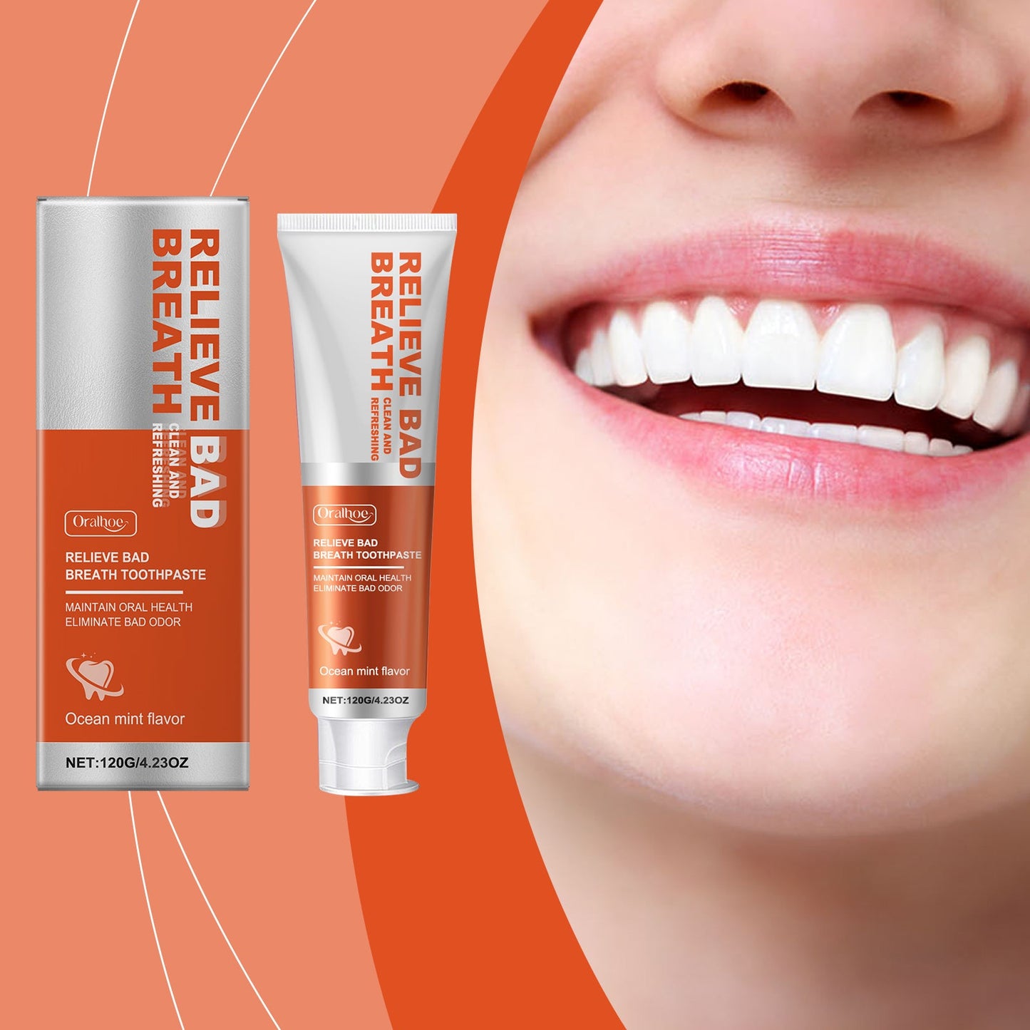 Clean Toothpaste Gentle Clean Care Teeth Bright Fresh Mint Oral Care Toothpaste - Korvel