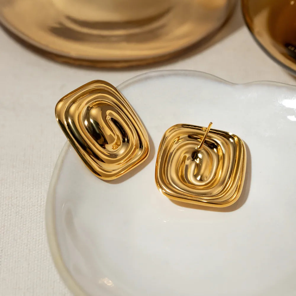 Stainless Steel Stud Earrings - Korvel