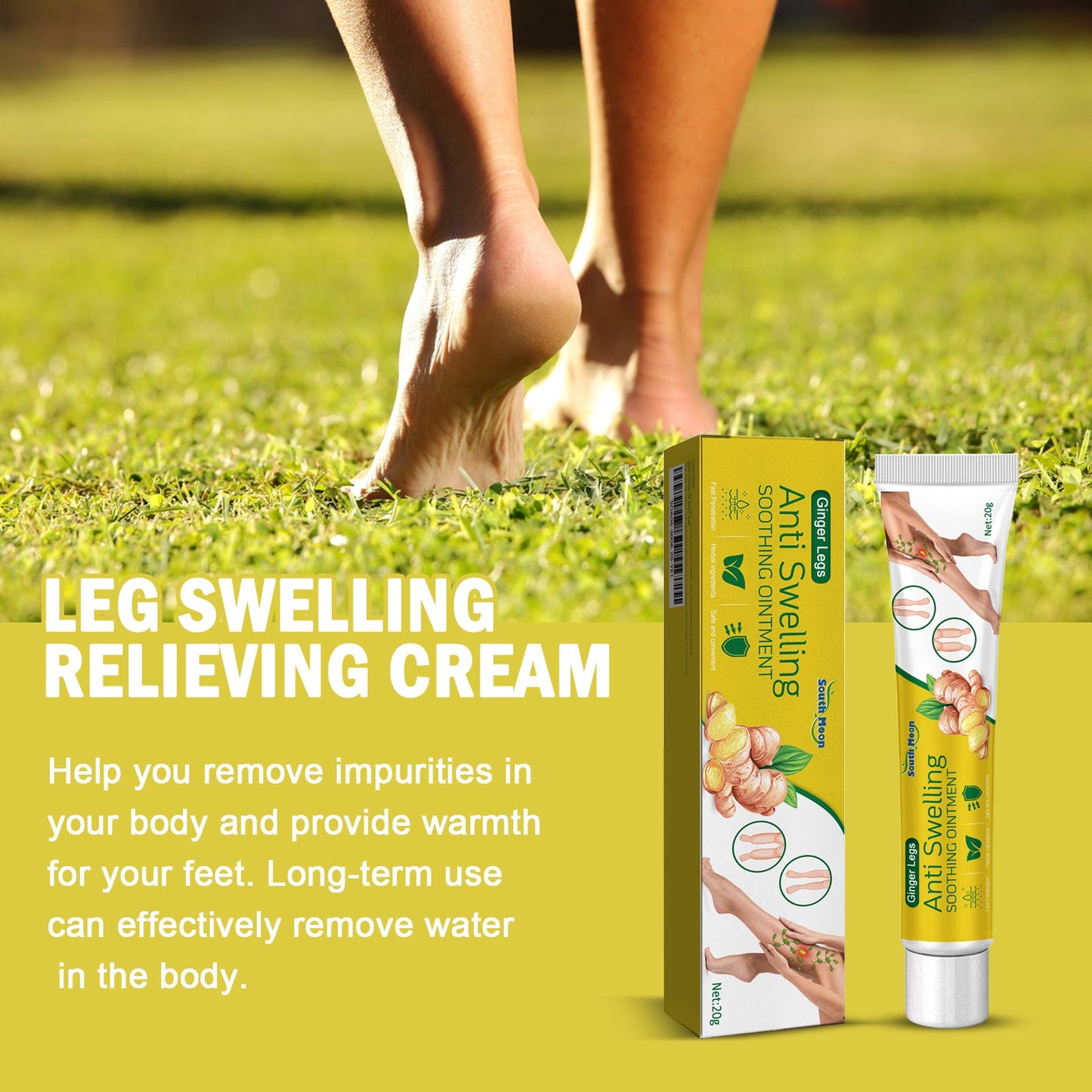 Crème de soin au gingembre pour massage corporel quotidien et relaxation