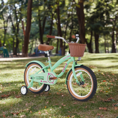 Multiple Colors,Girls Bike for 4-7 Years Old Kids,16 inch wheel , Training Wheels Included - Korvel