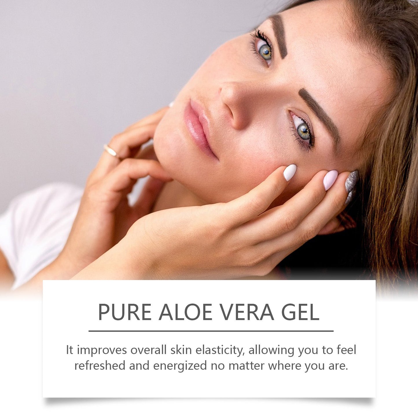 Aloe Vera Skin Care Gel, Moisturizing Facial Moisturizing Acne Skin Moisturizing After Sun Soothing Aloe Gel Cream - Korvel