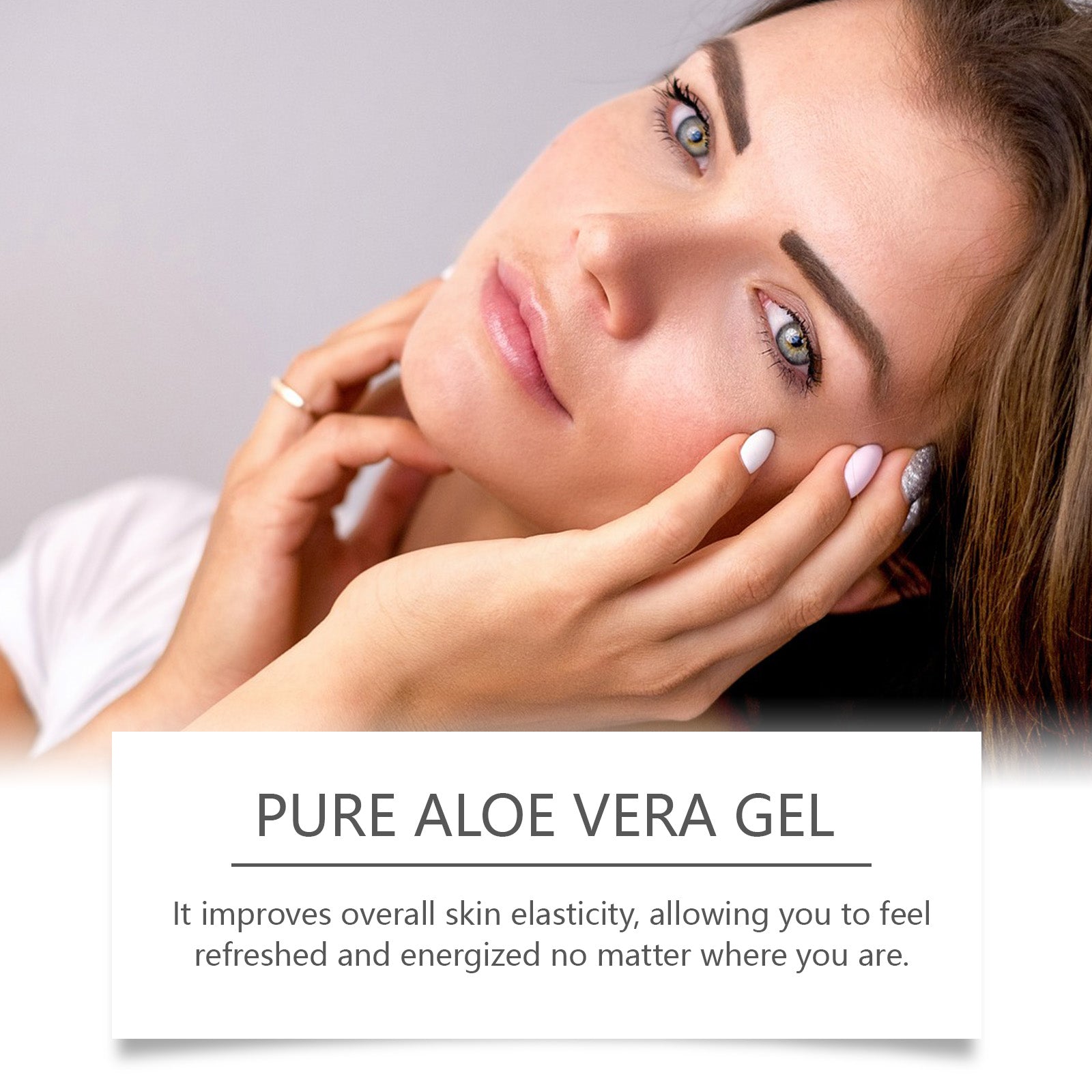 Aloe Vera Skin Care Gel, Moisturizing Facial Moisturizing Acne Skin Moisturizing After Sun Soothing Aloe Gel Cream - Korvel