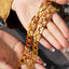 Bracelet en chaîne carrée creuse en acier titane