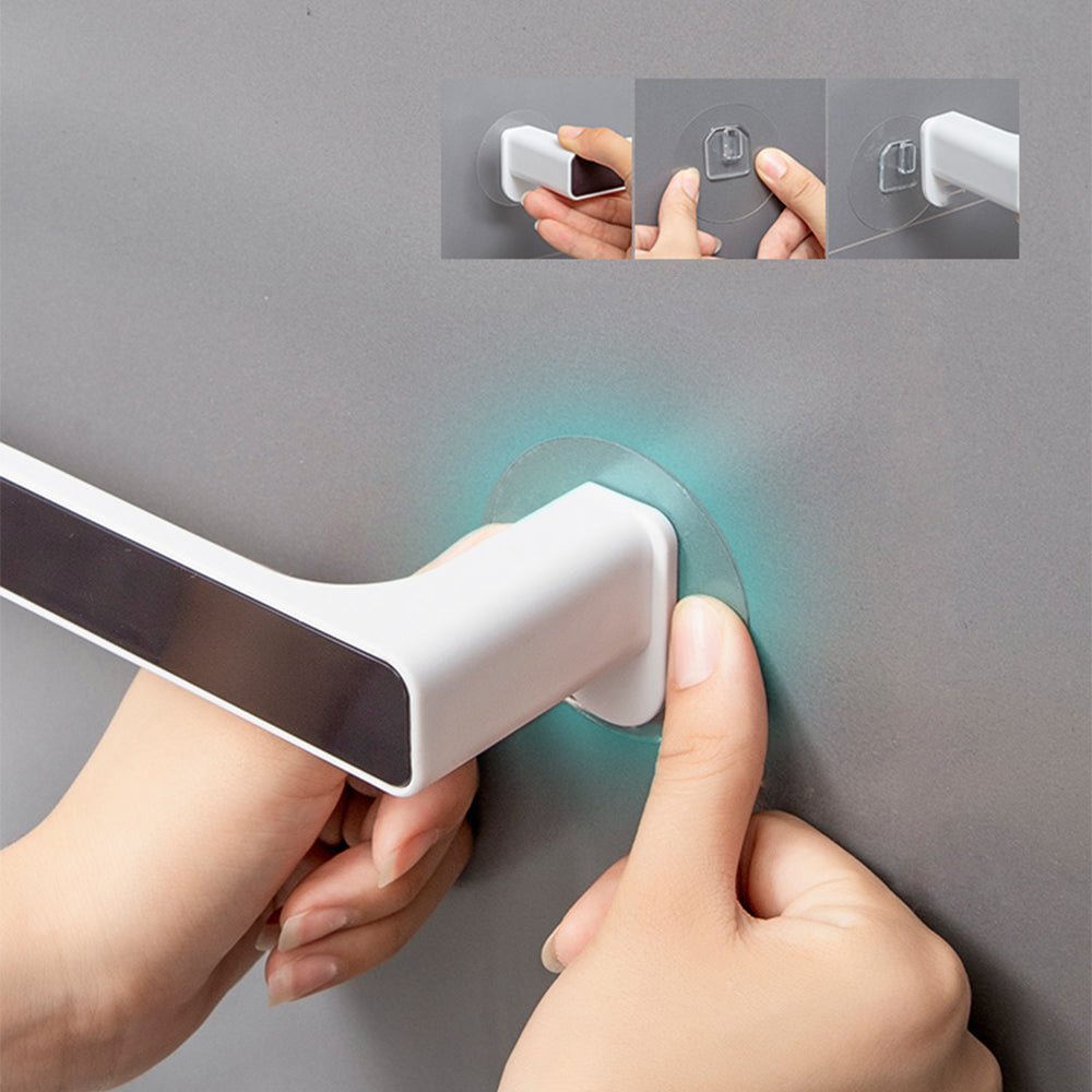 Towel Rack Punch Free Bathroom Bathroom Suction Cup Nordic Minimalist Creative Bath Towel Rack Rack Wall-Mounted Towel Bar - Korvel
