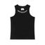 Camiseta sin mangas de ribete con bordado de letras góticas para hombres