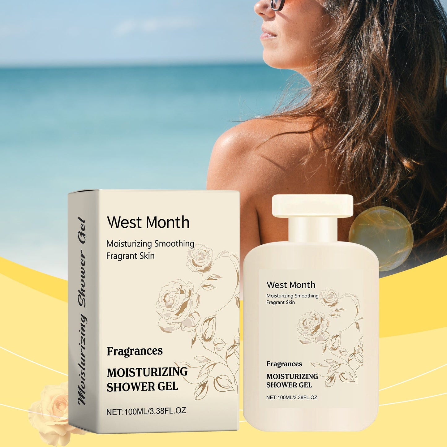 Perfumed Moisturizing Body Wash Gently Cleanses Skin, Soft, Moist, Refreshing And Fragrant - Korvel