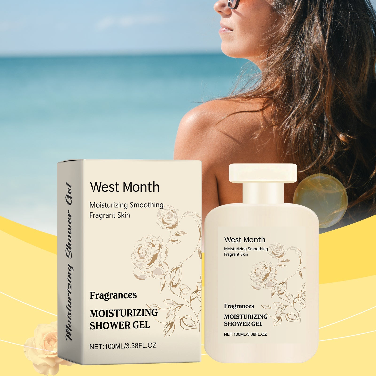 Perfumed Moisturizing Body Wash Gently Cleanses Skin, Soft, Moist, Refreshing And Fragrant - Korvel