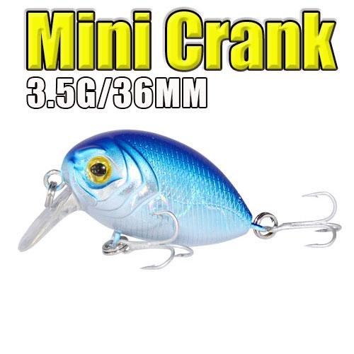 AFISHLURE  36mm 3.5g Crank Bait Hard Plastic Artificial Fishing Lure Fake carp Pesca  Wobbler Leurre Peche  Isca - Korvel