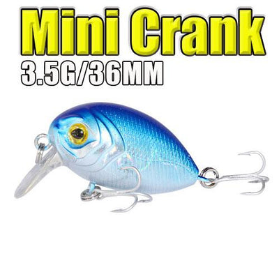 AFISHLURE  36mm 3.5g Crank Bait Hard Plastic Artificial Fishing Lure Fake carp Pesca  Wobbler Leurre Peche  Isca - Korvel