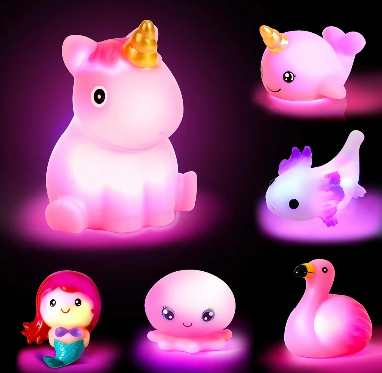 Juguete de baño LED GlowSplash - Diversión interactiva para niños