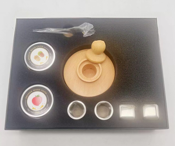 Solid wood wine barrel smoker bar whiskey seasoning tool smoked wine barrel set - Korvel