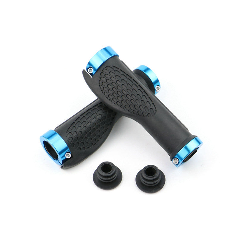 Bicycle Handlebars Mountain Bike Aluminum Alloy Bilateral Lock Anti-Skid Handlebars Riding Rubber Meat Ball Handlebars Vice Handle - Korvel