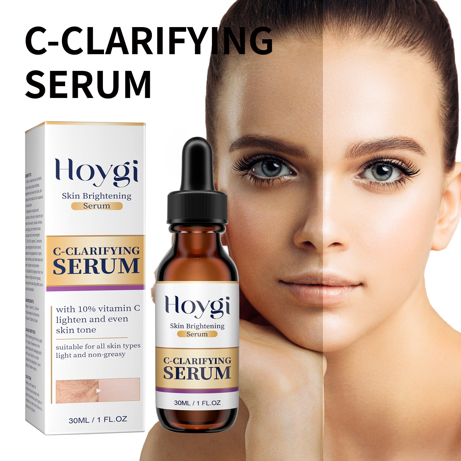 Skin Brightening Serum, Moisturizing And Lightening Spot Melanin Repair Dark And Whitening Skin Essence - Korvel