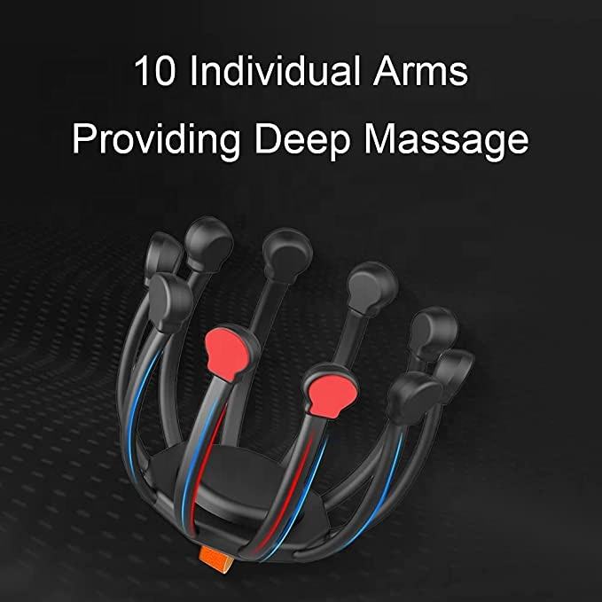 New arrival vibrating head massage 360 degree head massager 10-Motor electric scalp massager - Korvel