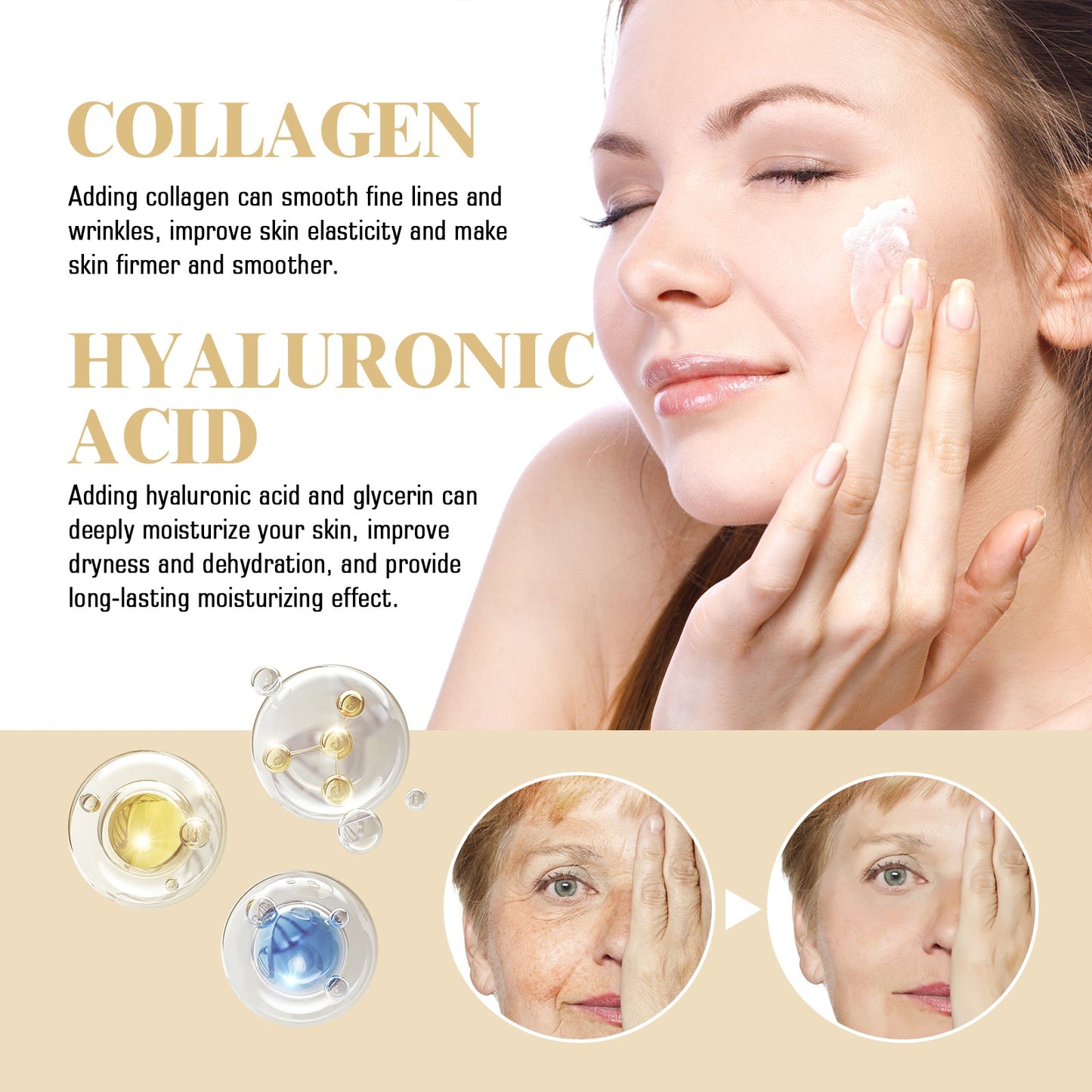 Crema Facial de Colágeno Premium para Hidratación y Firmeza