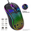 Wired gaming mouse with hollow holes and glowing light lightweight gaming mouse for esports - Korvel