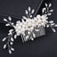 Handmade pearl flower inlaid with diamonds full of diamond comb comb - Korvel