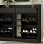 Cabinet à chaussures moderne ONTREND avec 4 tiroirs basculants - Noir