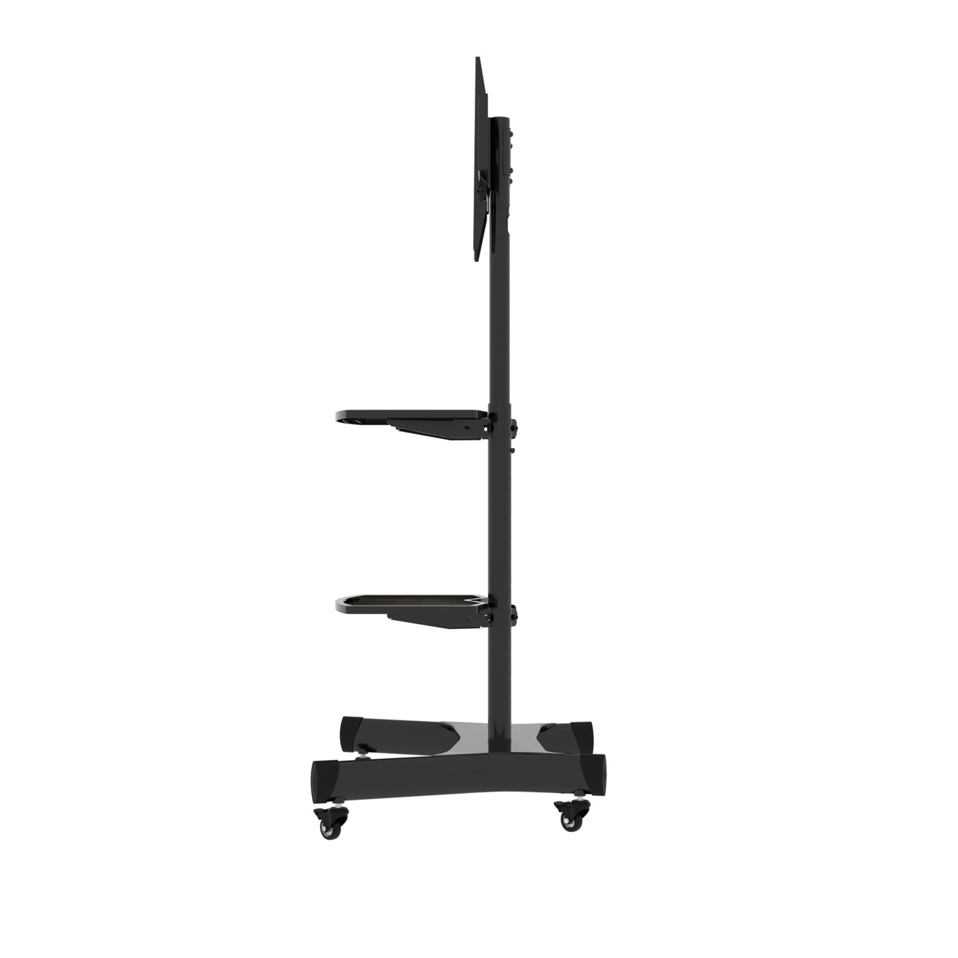 FANCO Universal Rotating TV Stand, suitable for 32-80 inch TVs, adjustable tilt height, maximum VESA 600x400mm (black) - Korvel