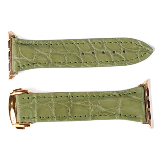 Correa de Apple Watch Kiwi Matte Alligator
