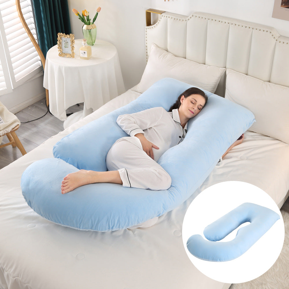 J-Shaped Pregnancy Pillow for Side Sleepers