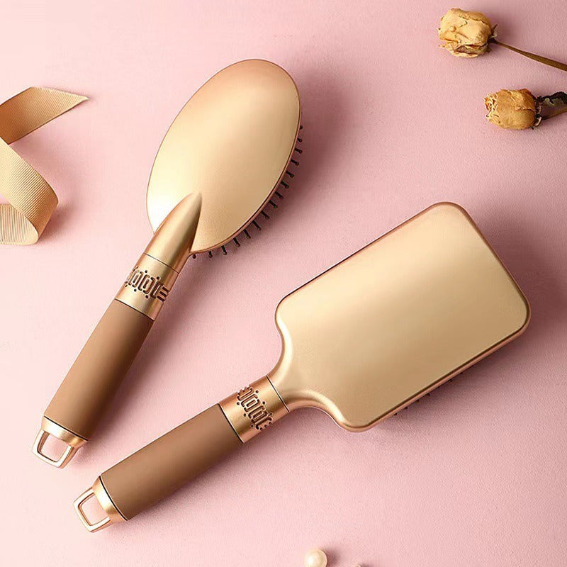 Ribbed Comb Curly Hair Comb Home Massage Comb Smooth Hair Comb Big Bend Comb Modeling Comb Air Cushion Comb - Korvel