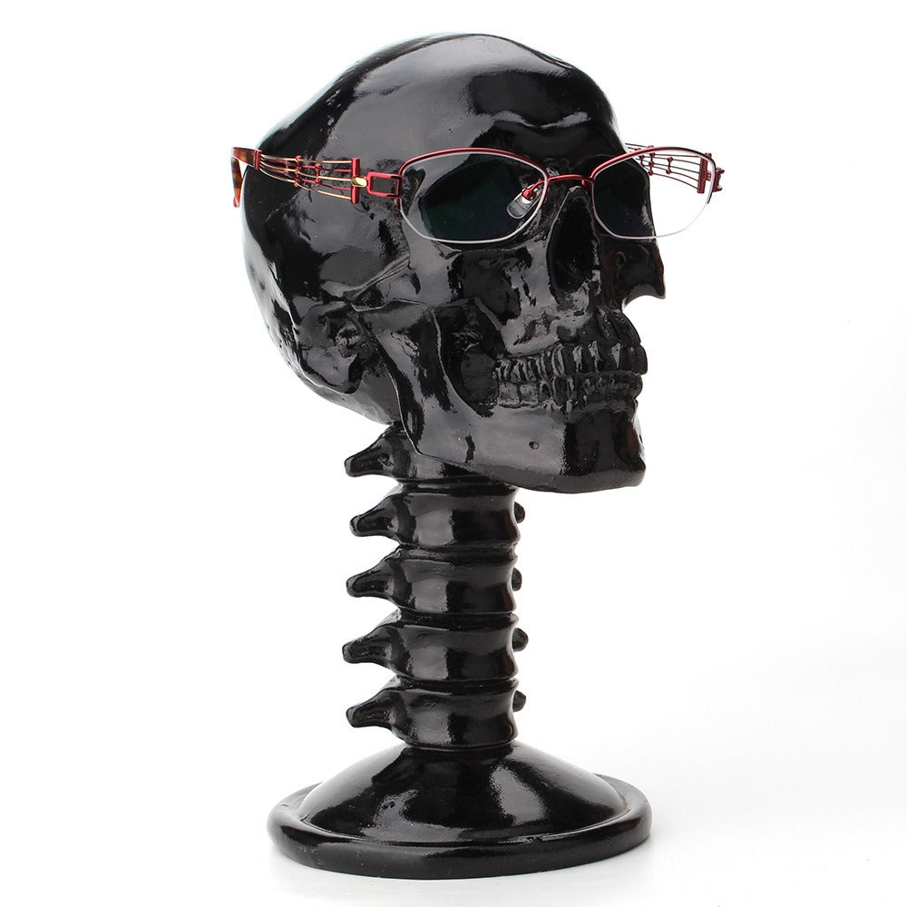 Support Oculaire Noir Backbone - Sculpture de Bureau Élégante