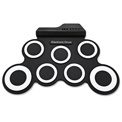 G3002 Portable Silicone 7 Pad Hand Roll Digital Drum Kit