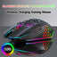 Lightweight hollow hole mouse, wireless rechargeable gaming light emitting computer, laptop, office mouse - Korvel