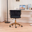 Office desks and chairs, with adjustable wheels and cushioned office desks and chairs that conform to ergonomics (black) - Korvel