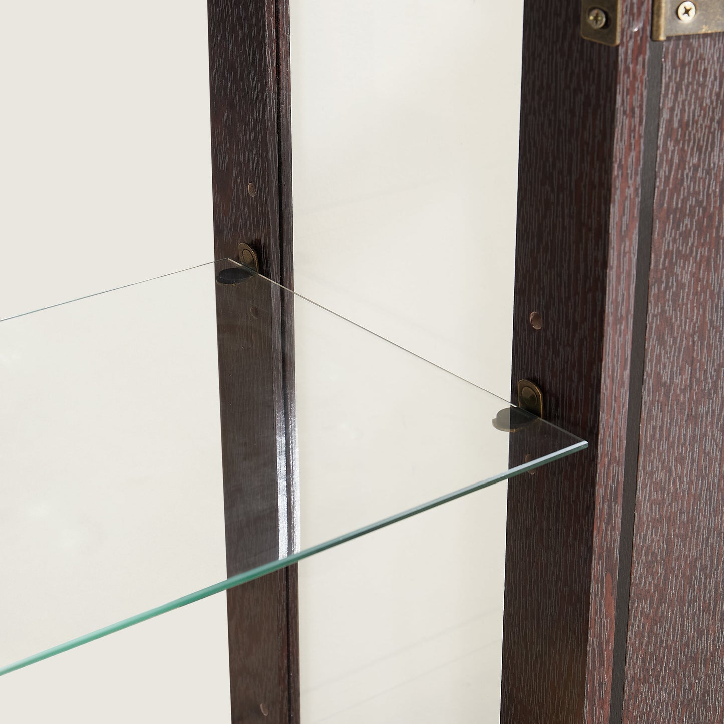Elegant Dual Door Curio Cabinet with Adjustable Shelves