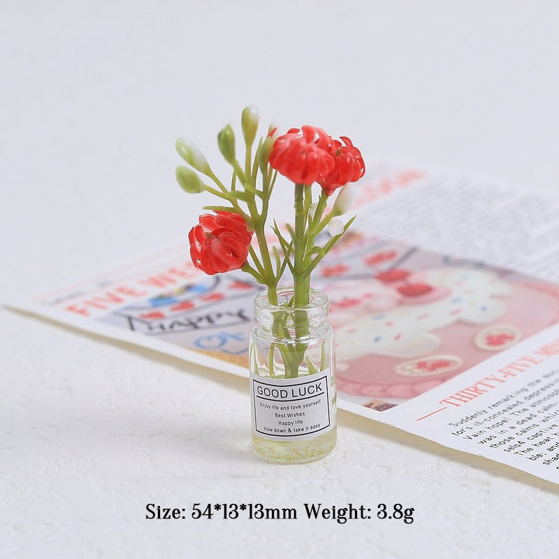 Multicolor three-dimensional luminous vase, creative handmade DIY cream glue accessories, resin small parts - Korvel