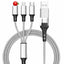 PD two to three braided data cable Type-C three in one car phone charging cable USB multifunctional charging - Korvel