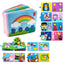 Felt cloth book three-dimensional early education book kindergarten rainbow Montessori children's teaching aids cloth book - Korvel