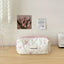 Cute Bow Flower Quilting Cotton Makeup Bag Women Zipper Cosmetic Organizer Female Cloth Handbag Portable Toiletry Case for Girls - Korvel
